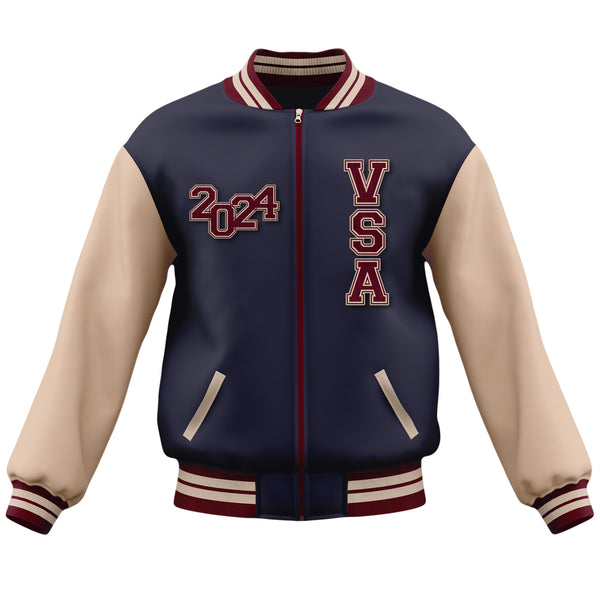 Victoria Shanghai School Uniform - Varsity Jacket - Navy – Uniformshop.hk